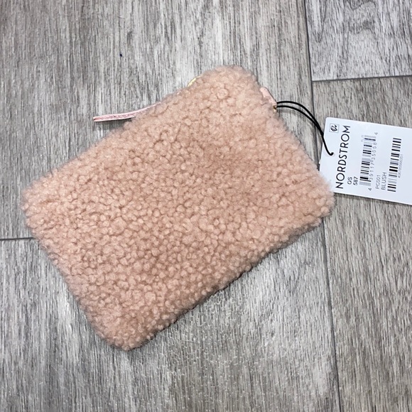 primecut Accessories - Primecut fuzzy purse with pink accents